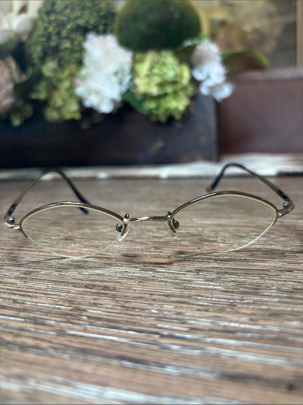 Vintage Toki Titanium Rimless Oval Eyeglass Frames